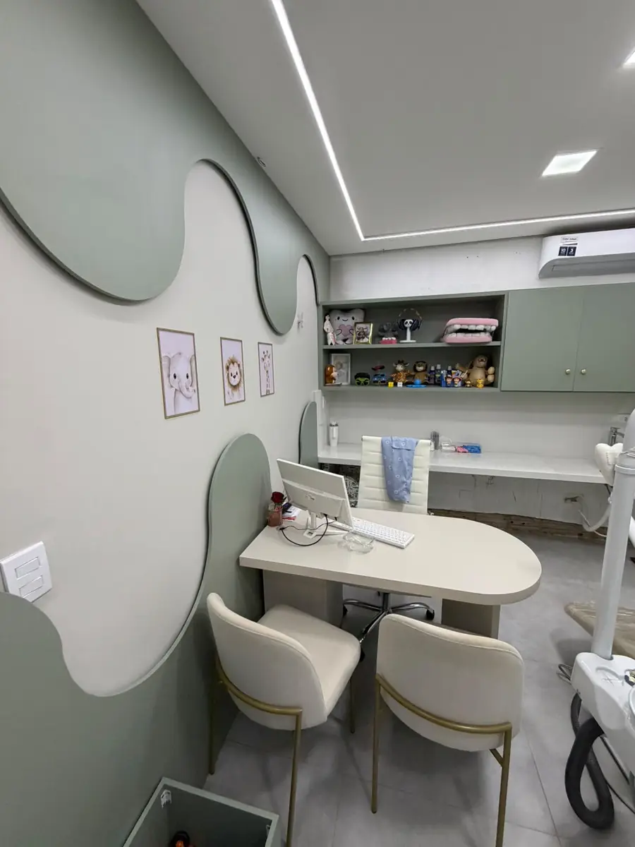 Mesa de atendimento do consultório infantil da Odonto Centter